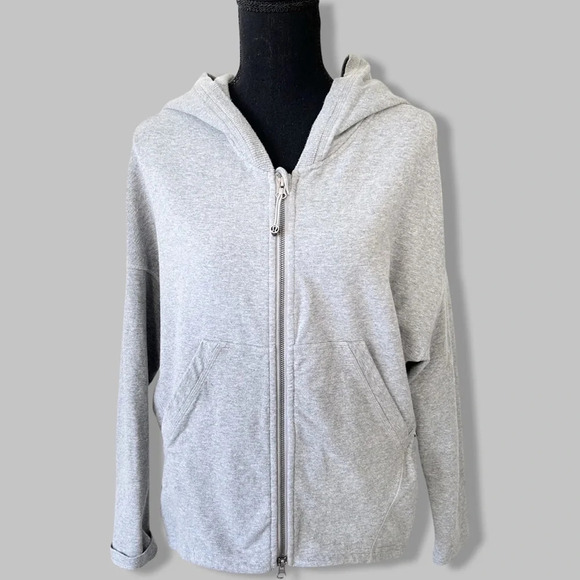 Lululemon Minimal Full  Zip Hoodie in Grey - Picture 1 of 14